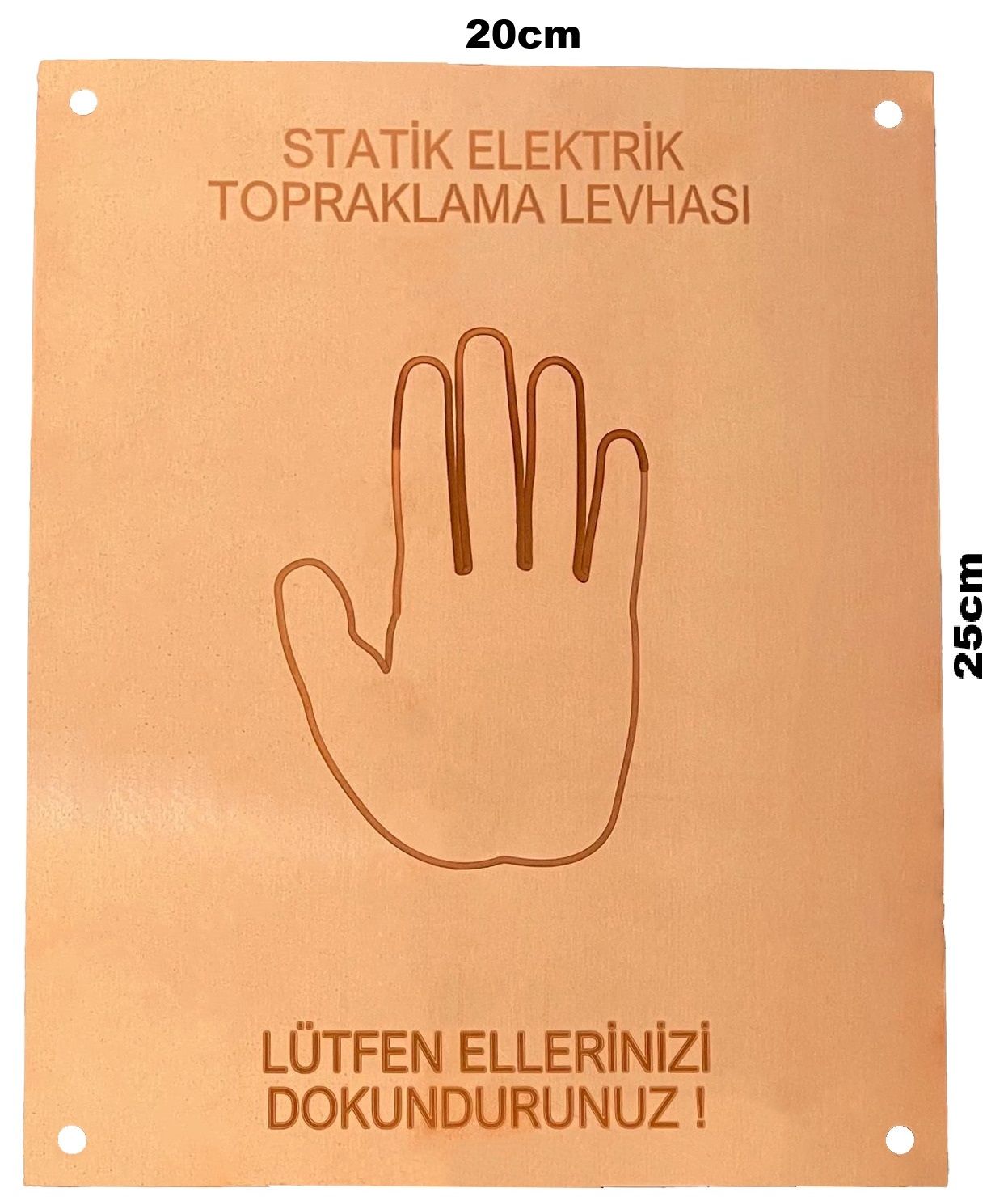 20x25 cm Bakır Levhalı Setler