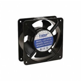 Tidar-Taida Fan 120x38 mm Metal gövde Plastik Pervane bilezik yataklı 220 Volt Kablolu