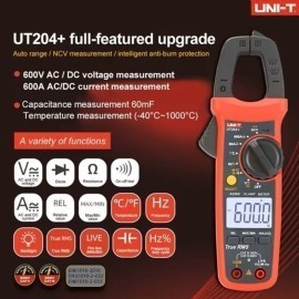 Unit Uni-T UT204 + Dijital Pens Ampermetre Ölçü Aleti
